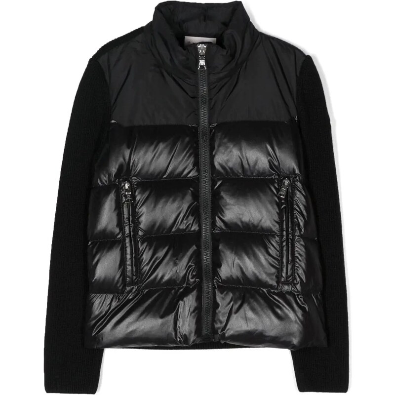 Moncler Enfant padded zipped-up jacket - Black