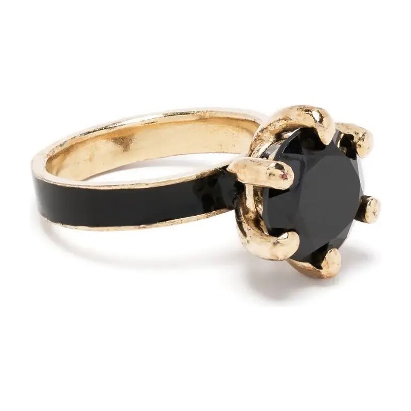 BEATRIZ PALACIOS Mourning onyx ring Gold GLAMI.eco