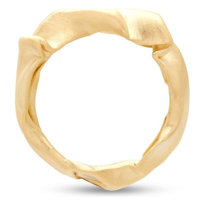 Completedworks Not So Big crunched ring - Gold