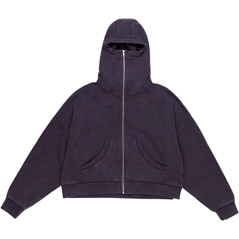 ENTIRE STUDIOS Washed Cotton Full-zip Hoodie - GLAMI.eco