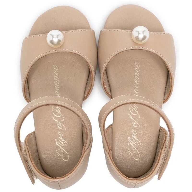 Age of Innocence Mila pearl-detail sandals - Neutrals