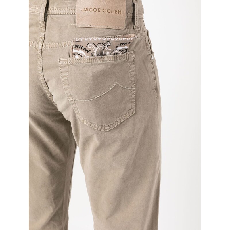 Jacob Cohën logo-patch straight-leg jeans - Neutrals