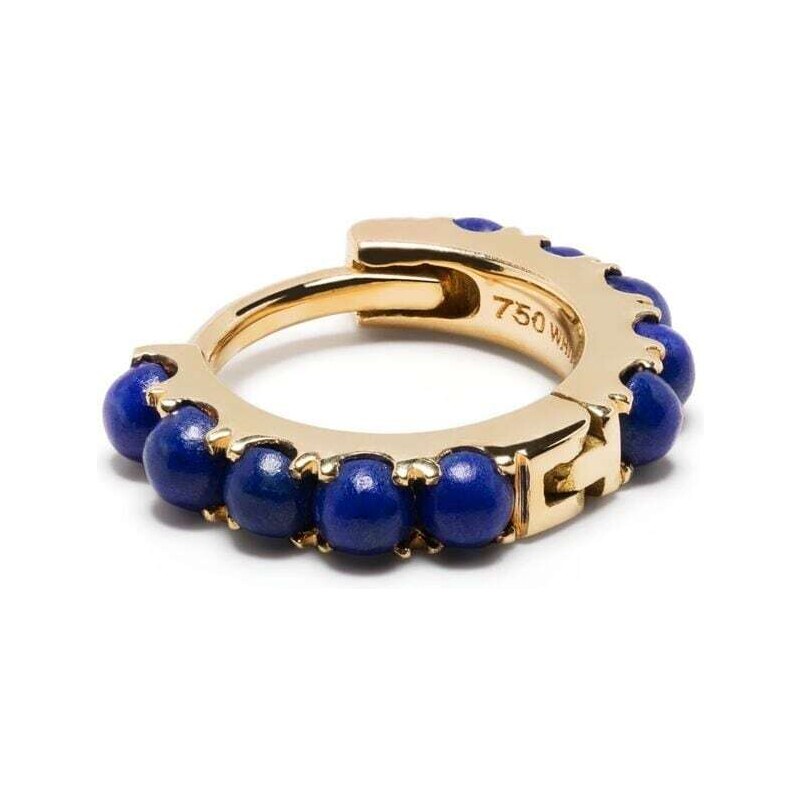 We by WHITEbIRD medium Ismène lapis lazuli hoop earring - Gold
