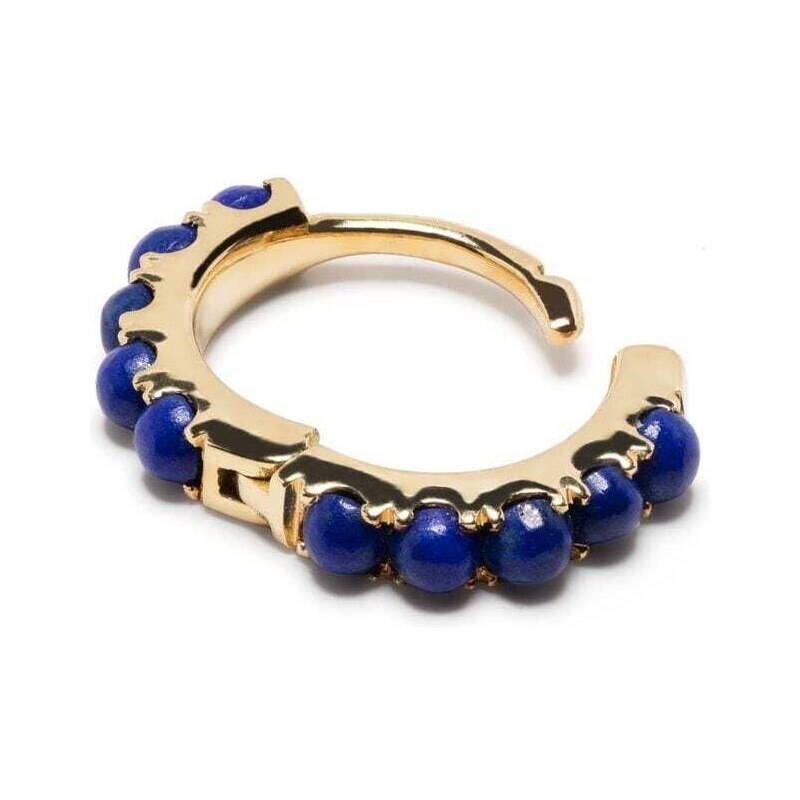 We by WHITEbIRD medium Ismène lapis lazuli hoop earring - Gold