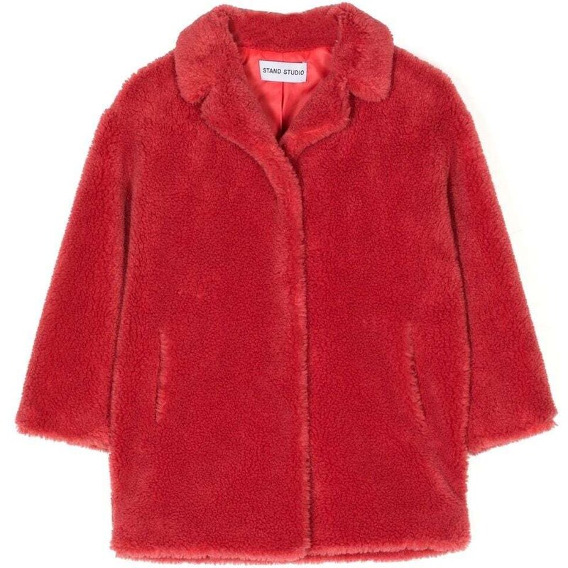 STAND STUDIO Kids Camille faux-shearling coat - Pink