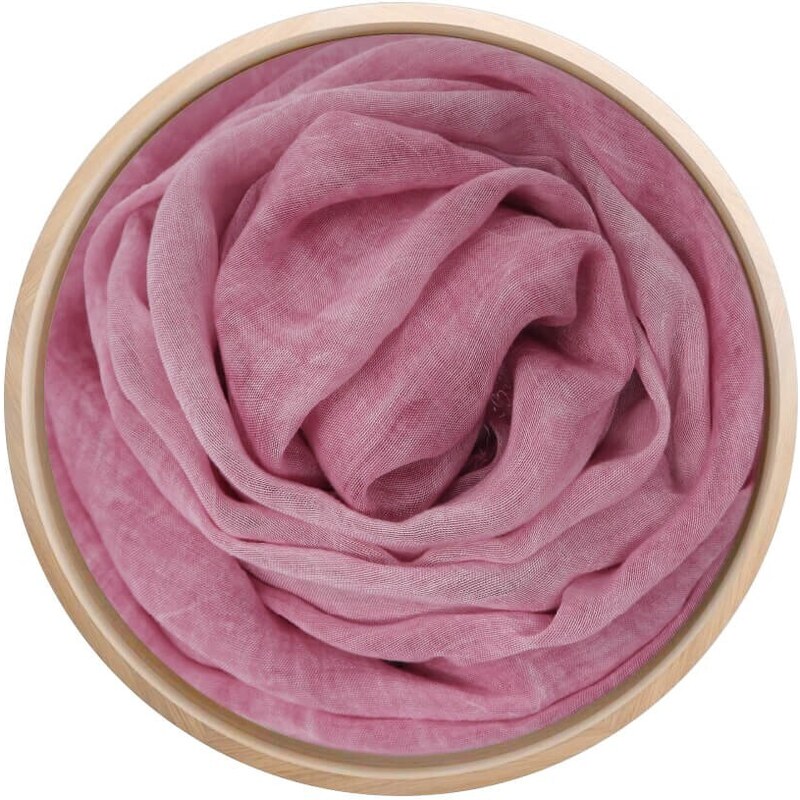 InnBamboo Itálie Dámský šátek Tinta Unita 62 rosa