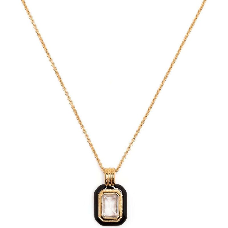 Missoma crystal quartz-pendant necklace - Gold
