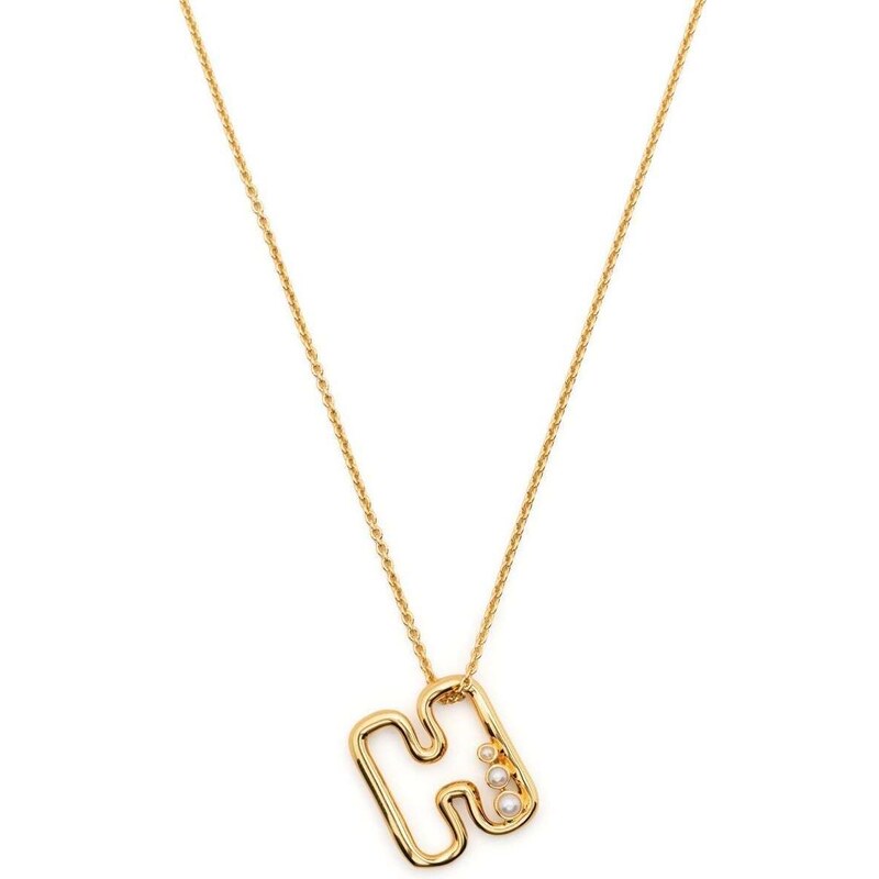 Missoma 18ct Gold Vermeil Initial Pendant Necklace | Compare | Bluewater