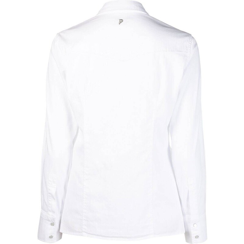 DONDUP long-sleeved stretch-cotton shirt - White