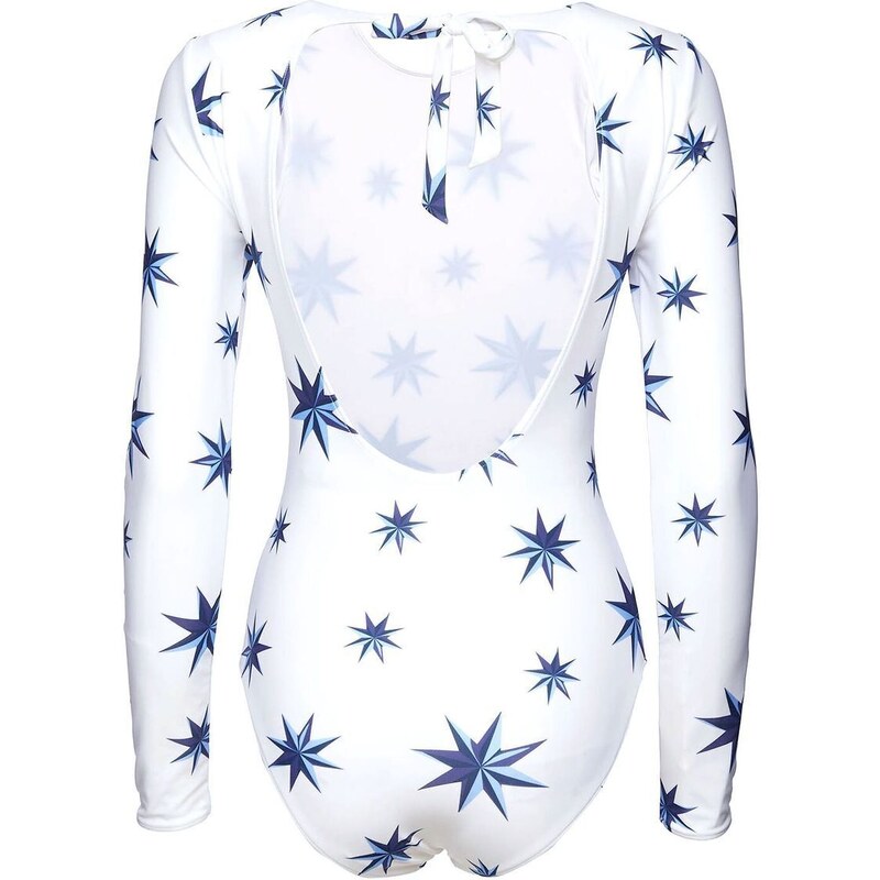 La DoubleJ Lakshmi star-print surf suit - White