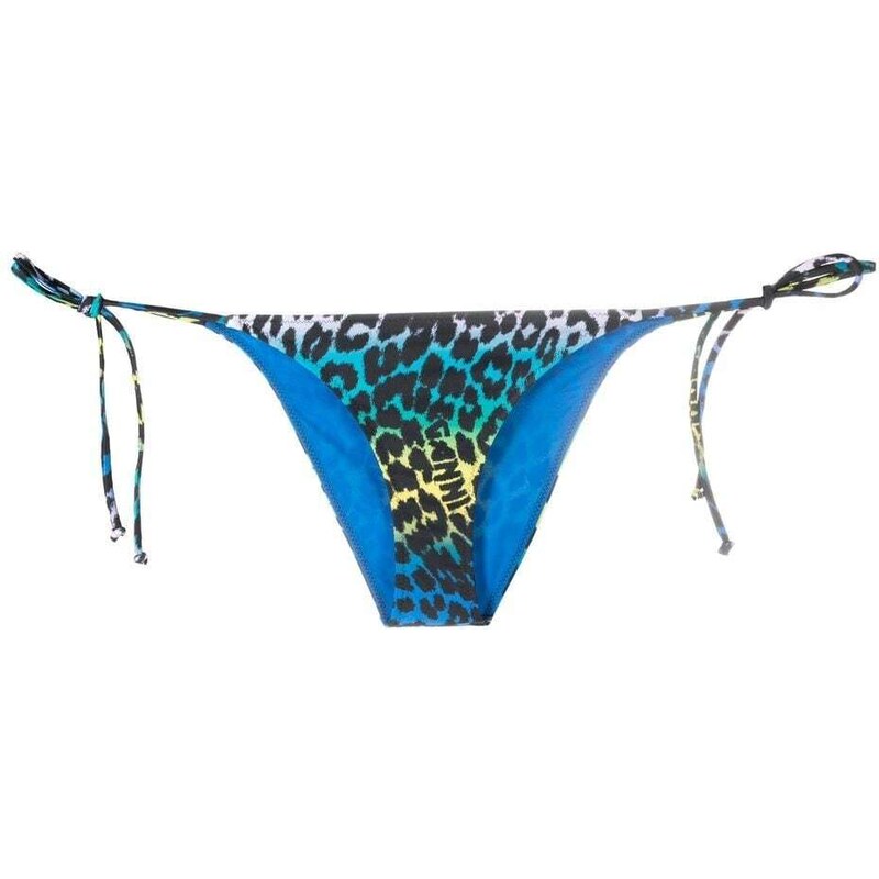 GANNI leopard-print bikini bottoms - Black