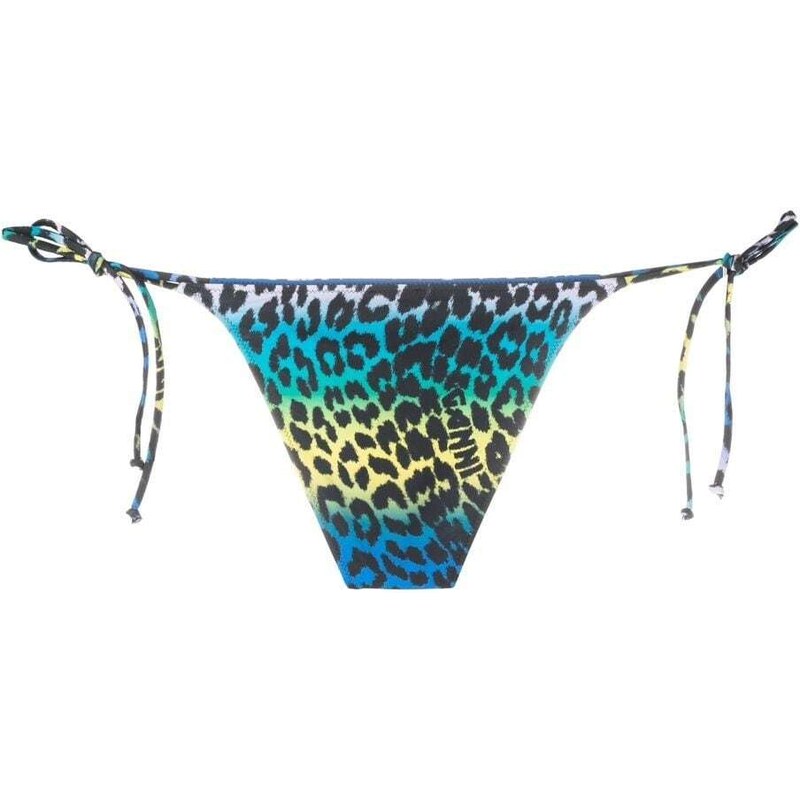 GANNI leopard-print bikini bottoms - Black