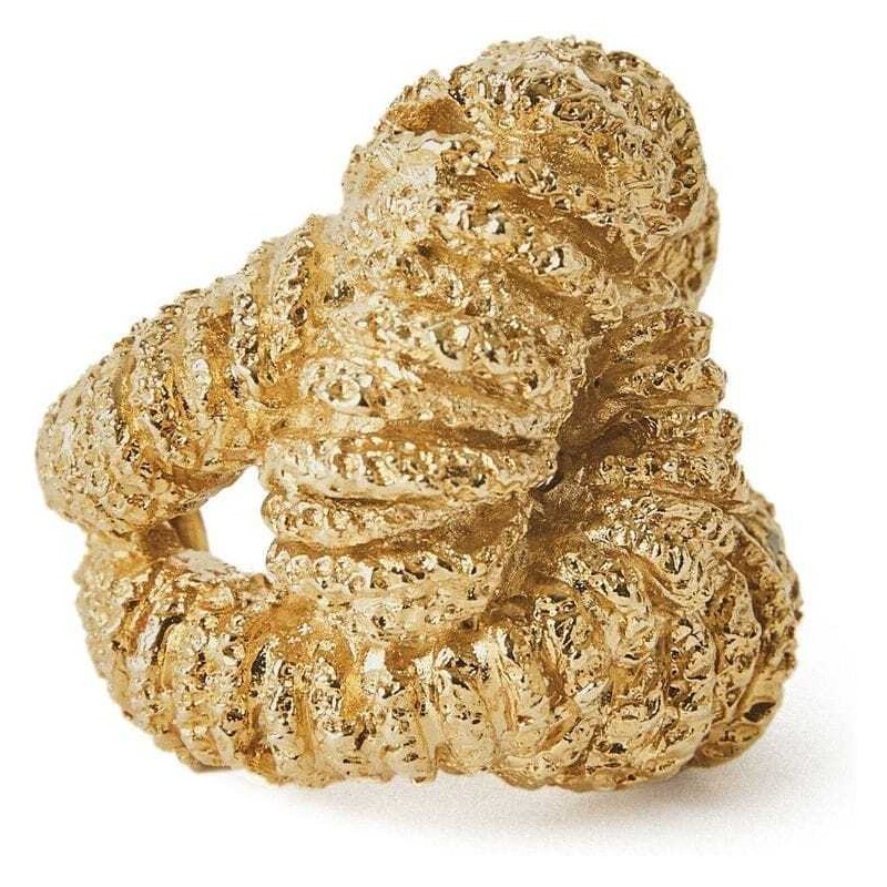 Paola Sighinolfi Era textured knot-shaped ring - Gold