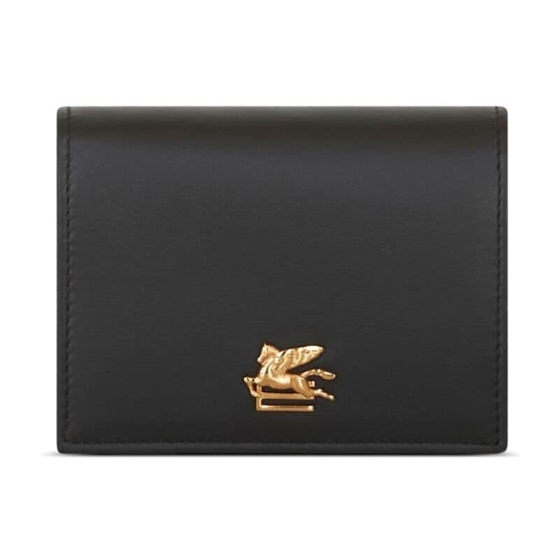 ETRO Pegaso plaque-detail wallet - Black