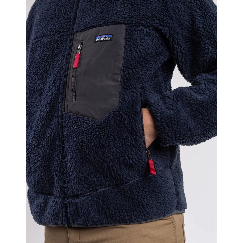 Patagonia M's Classic Retro-X Jacket New Navy w/Wax Red