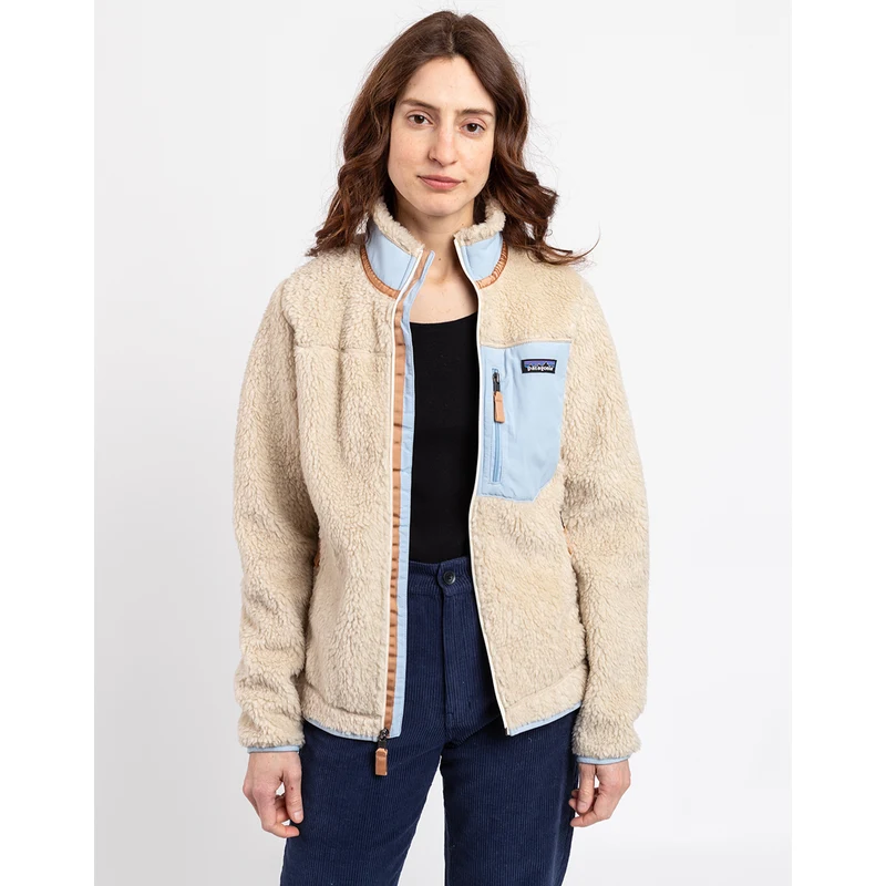 Patagonia W's Classic Retro-X Jacket Dark Natural w/Lago Blue