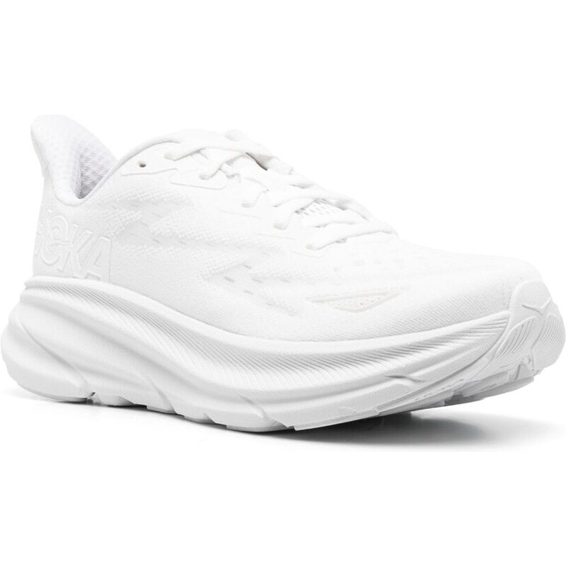 HOKA low-top chunky-sole sneakers - White
