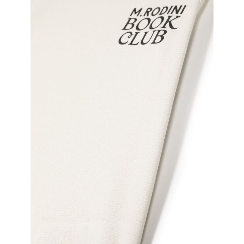 Mini Rodini logo-print organic-cotton top - White