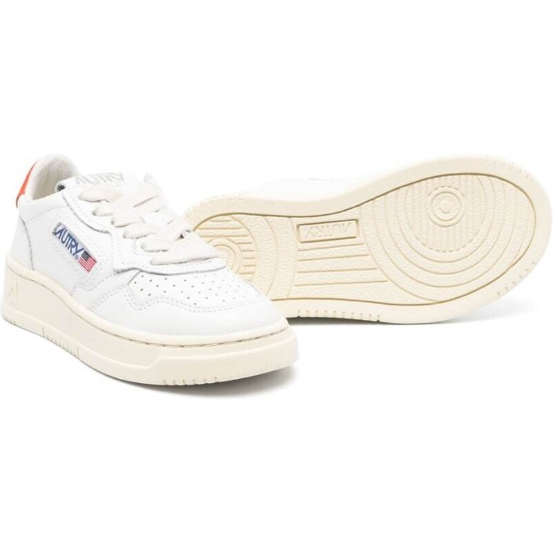 Autry Kids logo-patch low-top sneakers - White