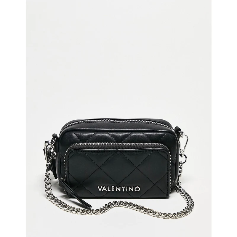 Valentino Bags Ocarina quilted cross body bag in black
