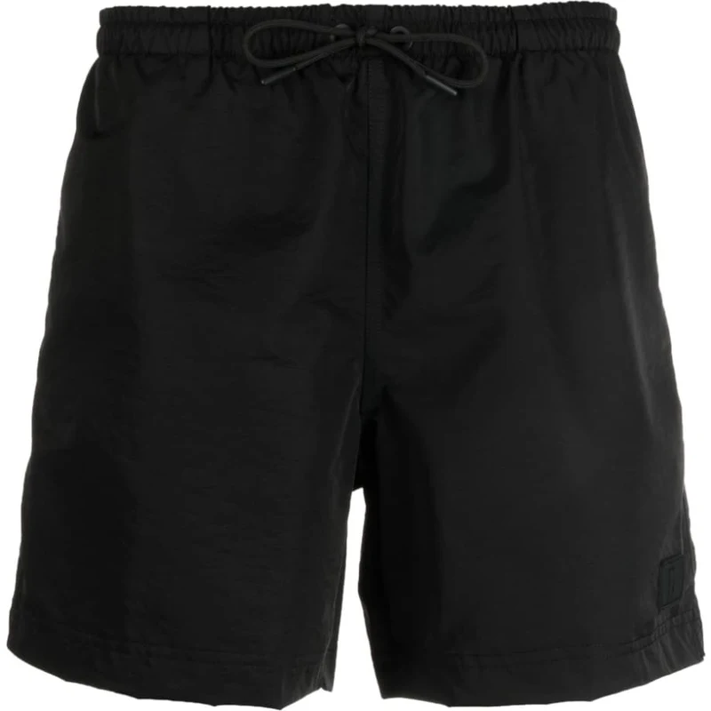 PT Torino logo-patch shorts - Black - GLAMI.eco