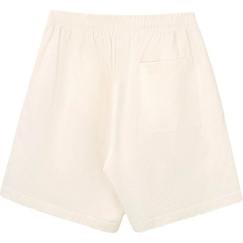 Sporty & Rich embroidered-logo cotton shorts - White