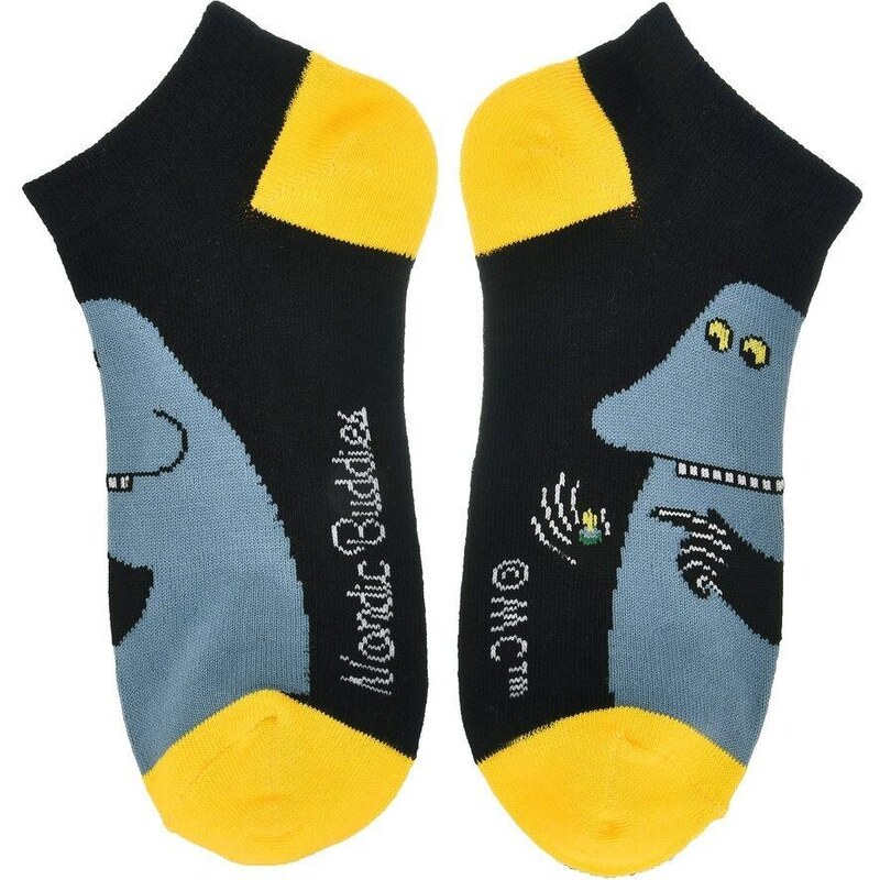NordicBuddies Finsko Kotníkové ponožky Moomin Groke 40-45 blue
