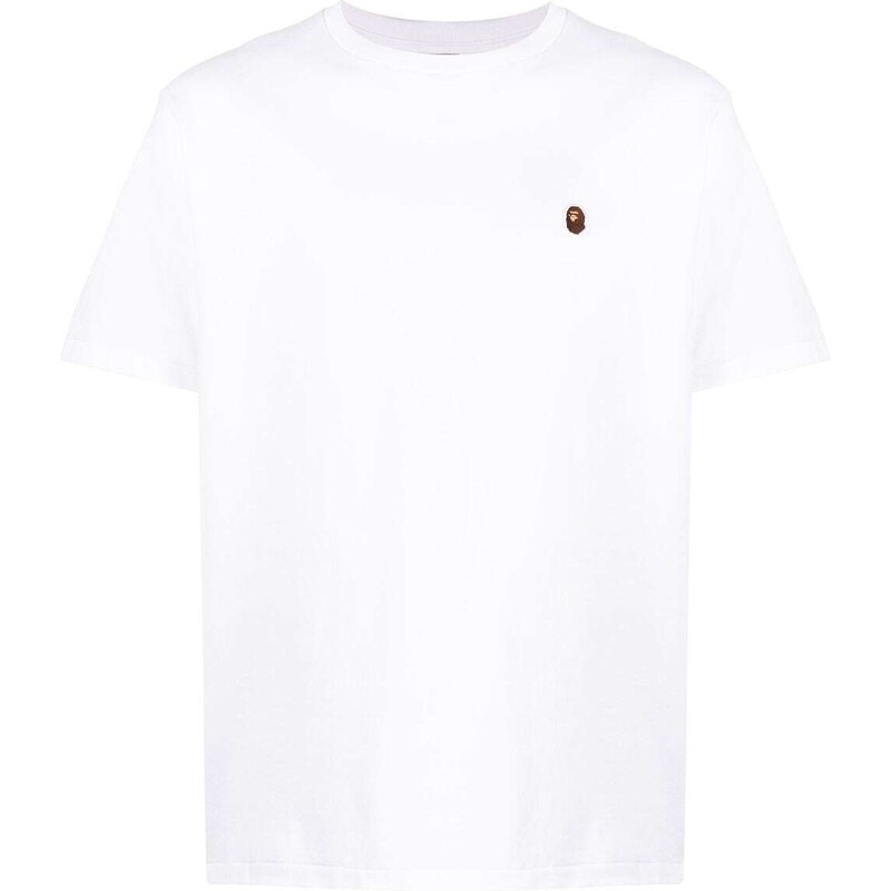 BAPE BLACK *A BATHING APE logo-patch jersey cotton T-shirt - White