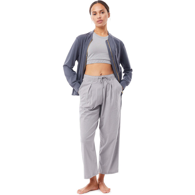 100% Organic Cotton Women's Track Pants in Bone by IN BED
