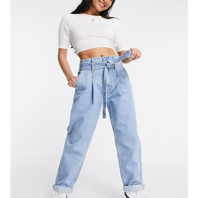 Petite paperbag jeans sale