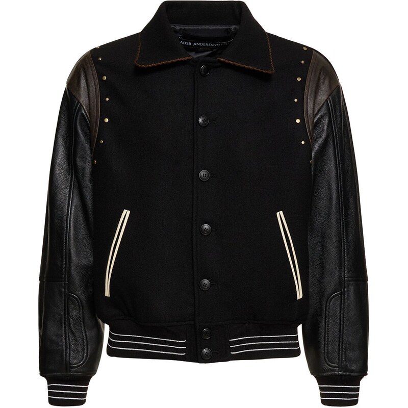 ANDERSSON BELL LEATHER VARSITY JACKET