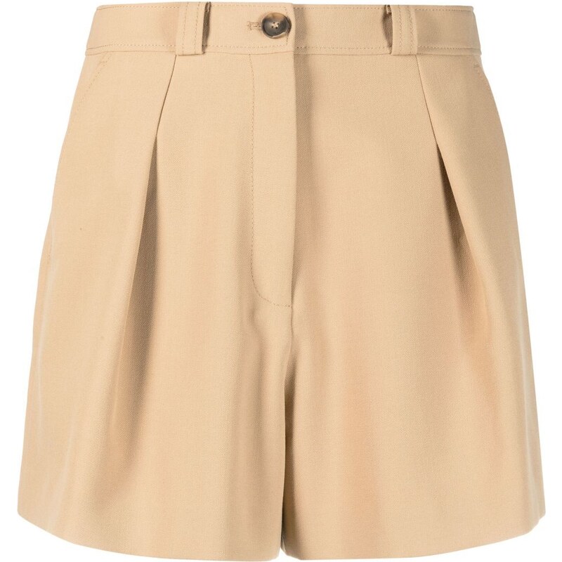 Claudie Pierlot high waist thigh length shorts Neutrals GLAMI.eco