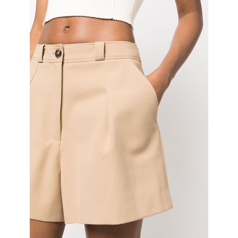 Claudie Pierlot high waist thigh length shorts Neutrals GLAMI.eco