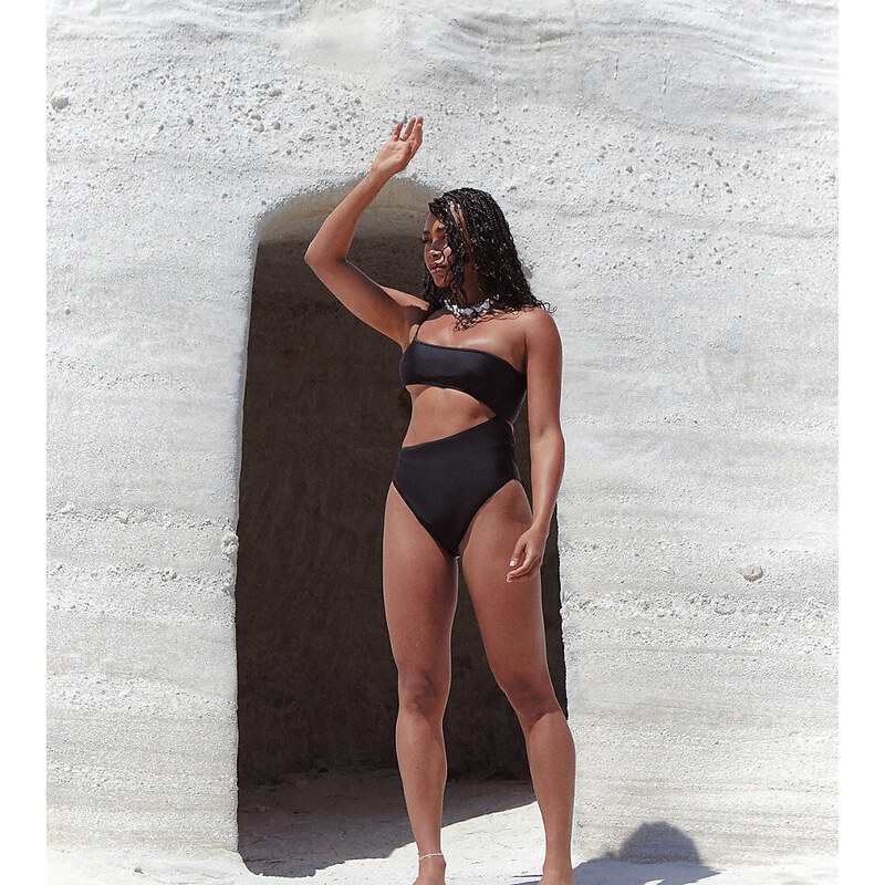 4th Reckless x Loz Vassallo jenny cutout swimsuit in black