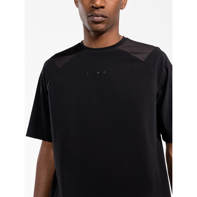 There Was One panelled short-sleeve T-shirt - Black