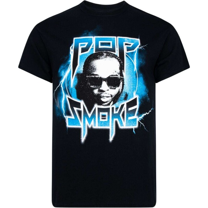 POP SMOKE Thunder cotton T-shirt - Black