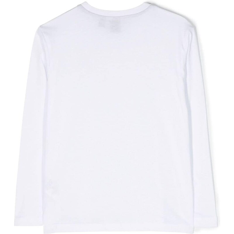 North Sails Kids logo-print long-sleeve T-shirt - White
