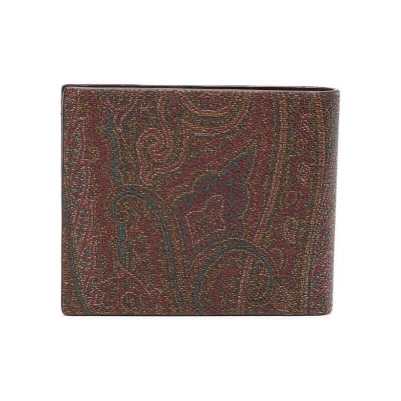 ETRO Pegaso paisley-pattern wallet - Red