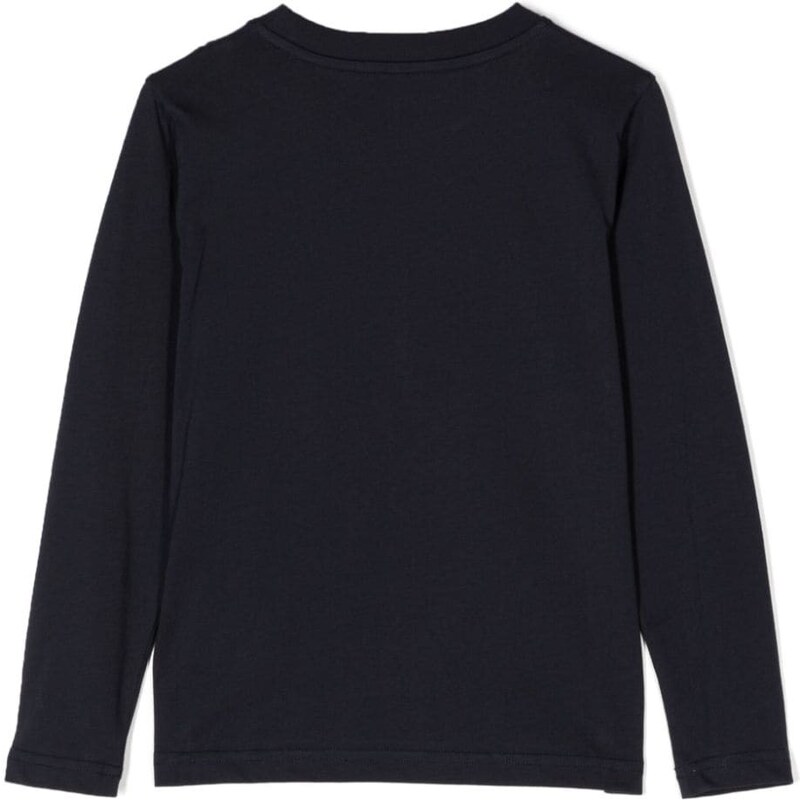 Moncler Enfant logo-print cotton sweatshirt - Blue
