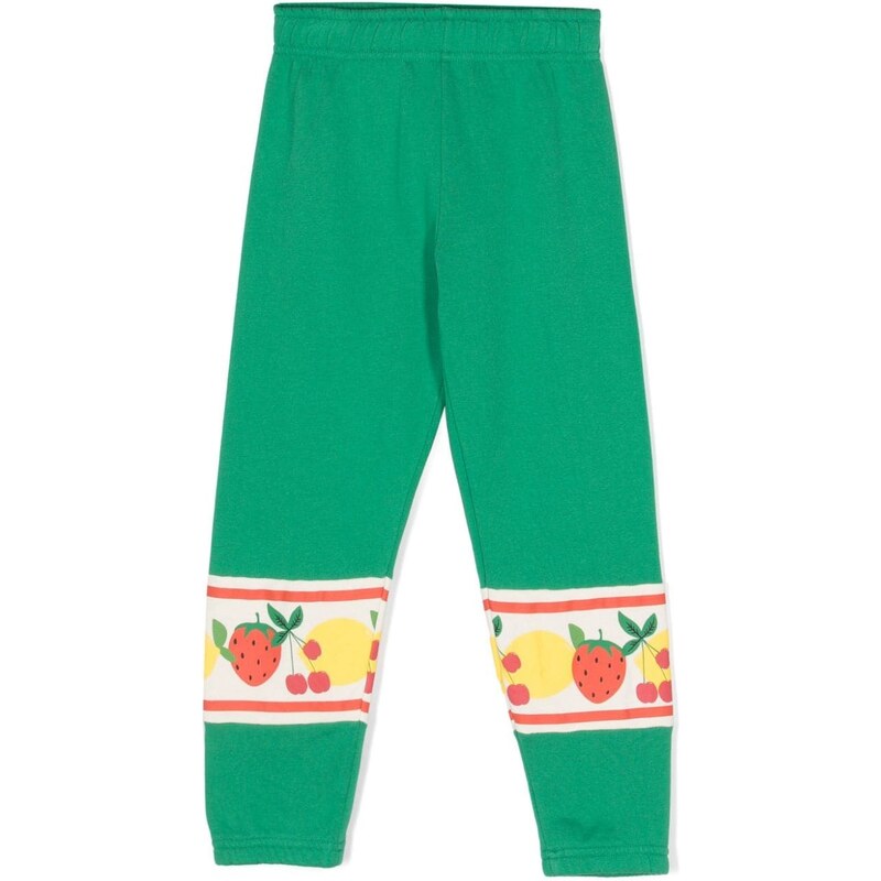 Mini Rodini fruit-print organic cotton trousers - Green