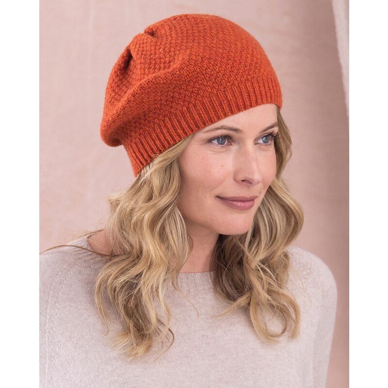 Moss stitch hat on sale