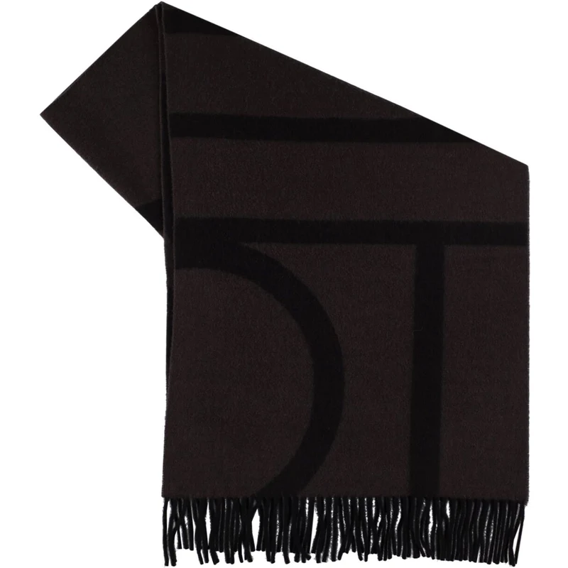 Toteme Monogram Jacquard Wool Scarf