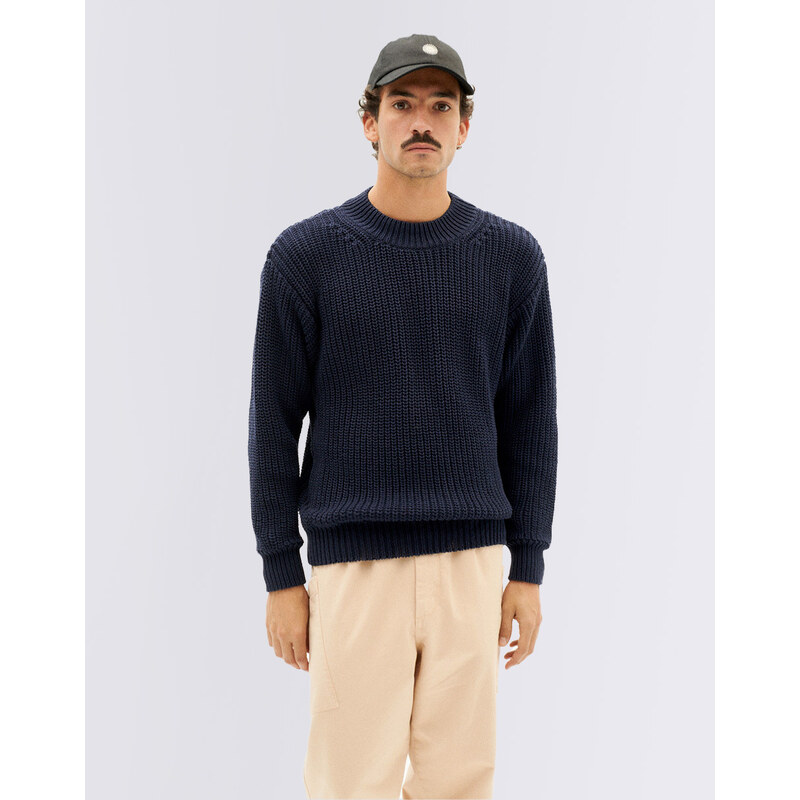 Thinking MU Navy Julio Knitted Sweater NAVY