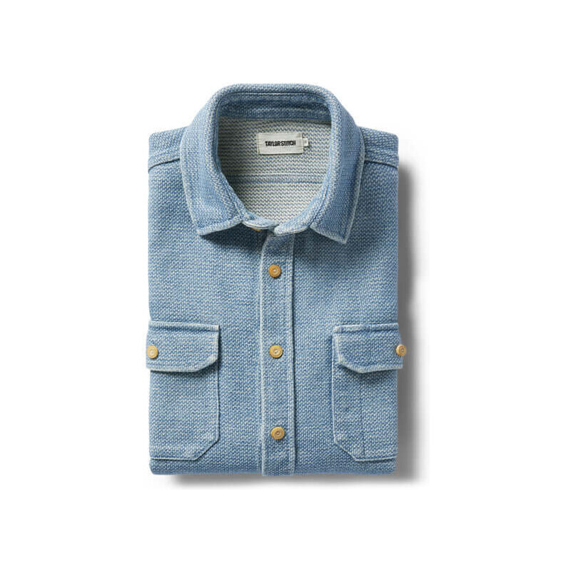 Taylor Stitch The Division Shirt in Washed Indigo - GLAMI.eco