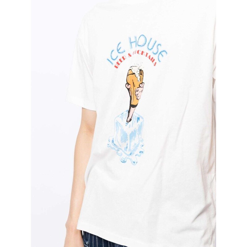 BODE slogan-print cotton T-shirt - White