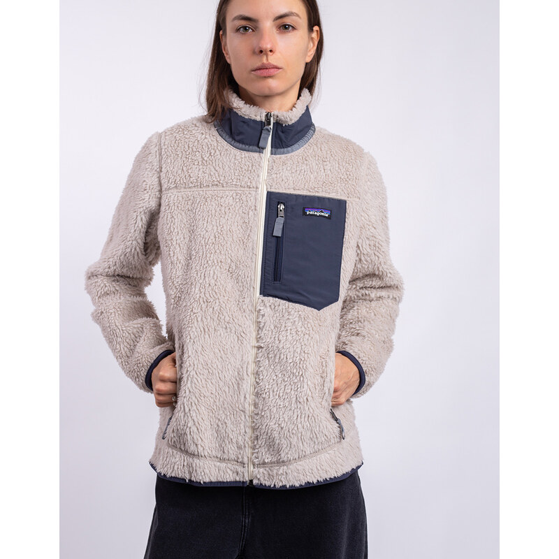Patagonia W's Classic Retro-X Jacket Natural w/Smolder Blue