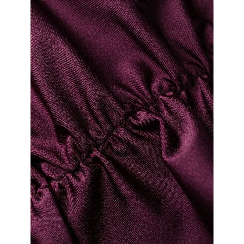 Noire Swimwear ruched halterneck swimsuit - Purple