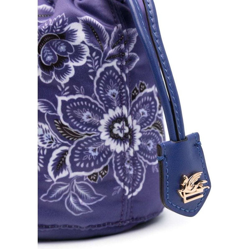 ETRO floral-print bucket bag - Purple