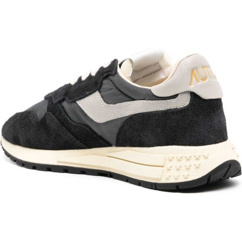 Autry Reelwind panelled suede sneakers - Black