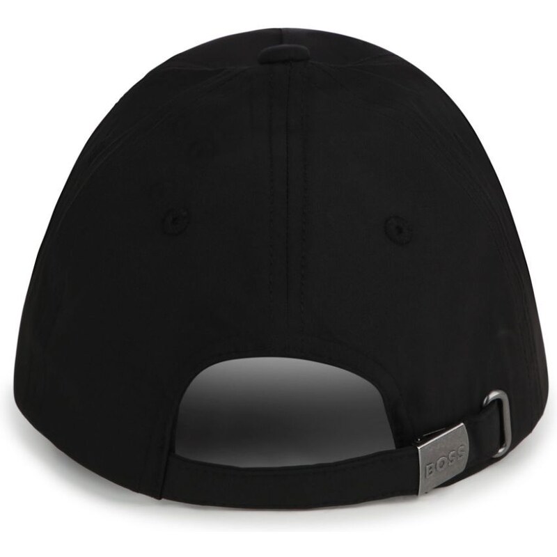 BOSS Kidswear rubberised-logo cotton cap - Black